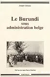 Le Burundi sous administration belge