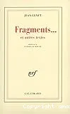 Fragments...et autres textes