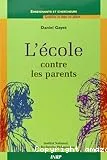 L'école contre les parents