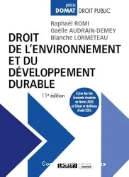 Droit de l'environnement et du développement durable