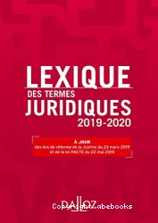 Lexique des termes juridiques