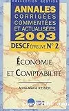 Économie et comptabilité