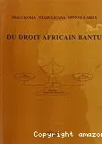 Du droit africain bantu