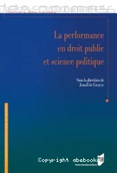 La performance en droit public et science politique