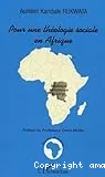 Pour une théologie sociale en Afrique