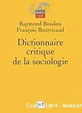 Dictionnaire critique de la sociologie