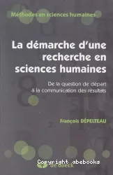 La démarche d'une recherche en sciences humaines