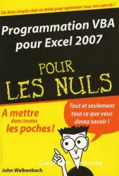 Programmation VBA pour Excel 2007