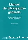 Manuel de bibliographie générale