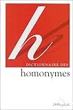 Dictionnaire des homonymes