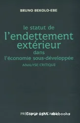 Statut de l'endettement extérieur