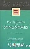 Dictionnaire des synonymes