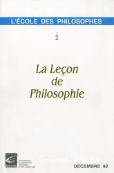 La leçon de philosophie