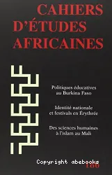 Cahiers d'études Africaines 186