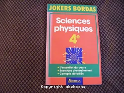 Sciences physiques, 4e