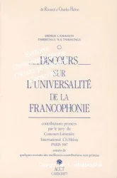 Discours sur l'universalité de la francophonie