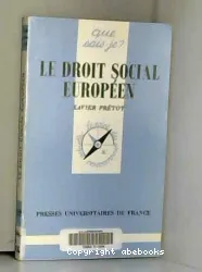 Droit social européen(Le)