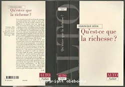 Qu'est-ce que la richesse ?