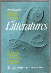 Dictionnaire historique, thématique et technique des littératures