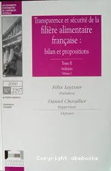 Rapport fait au nom de la Commission d'enquête sur la transparence et la sécurité sanitaire de la filière alimentaire en France