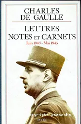 Lettres , notes et carnets