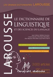 Le dictionnaire de linguistique et des sciences du langage