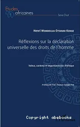 Réflexions sur la Déclaration universelle des droits de l'homme