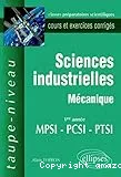 Sciences industrielles, 1re année MPSI-PCSI-PTSI