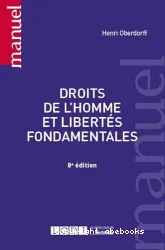 Droits de l'homme et libertés fondamentales