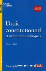 Droit constitutionnel et institutions poliques