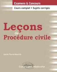 Leçons de procédure civile