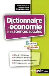 Dictionnaire d'économie et science sociales 8e édition revue et augmentée