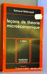 Leçons de théorie microéconomique 4e édition modules économiques