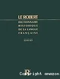 Dictionnaire historique de la langue française